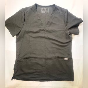 FIGS Technical Collection Scrub Top - Charcoal Gray - Size M